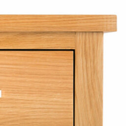 London Oak 3 Drawer Chest Fully Assembled - By Roseland Furniture - thumbnail 5