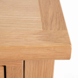 London Oak 3 Drawer Chest Fully Assembled - By Roseland Furniture - thumbnail 4