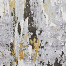 Grey Gold Abstract Modern Easy To Clean Abstract Rug For Dining Room-120Cm X 170Cm - thumbnail 3