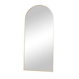 Melody Maison Large Antique Gold Arched Wall / Leaner Mirror - 180Cm X 80Cm - thumbnail 6