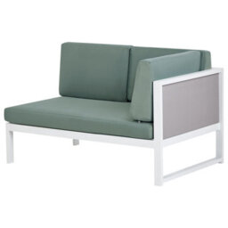 Beliani Garden Corner Sofa With Table 6 Seater Castella/fratte Left Hand Metal Green - thumbnail 8