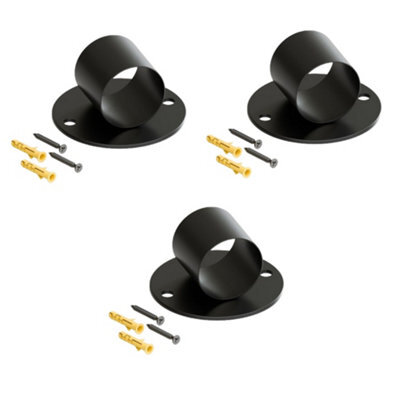 3 Pcs Hemp Rope Pendant Light Metal Rope Support Holder Drop Ring Brackets, 30mm Ceiling Mount Hook With Screws - image 1