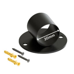 3 Pcs Hemp Rope Pendant Light Metal Rope Support Holder Drop Ring Brackets, 30mm Ceiling Mount Hook With Screws - thumbnail 3