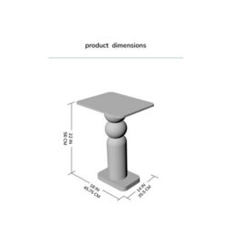 MH London Vita Solid Wood Side Table Living Room Wooden Side Table Bedside Walnut Side Table - thumbnail 7
