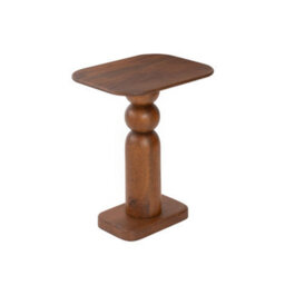 MH London Vita Solid Wood Side Table Living Room Wooden Side Table Bedside Walnut Side Table - thumbnail 2
