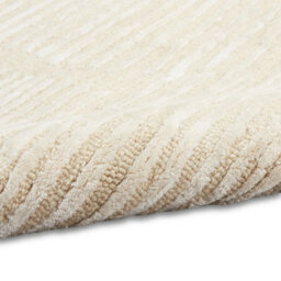 Cream Luxcelle Handmade Luxurious Modern Easy To Clean Wool Rug For Living Room, Bedroom - 297Cm X 419Cm - thumbnail 5