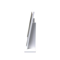 Linear White Rectangular Freestanding Framed Mirror, (H)50.5Cm (W)48Cm - thumbnail 5
