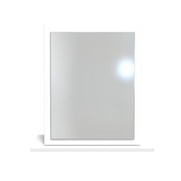 Linear White Rectangular Freestanding Framed Mirror, (H)50.5Cm (W)48Cm - thumbnail 2