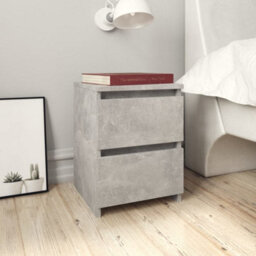 Vidaxl Bedside Cabinet Concrete Grey 30X30X40 Cm Engineered Wood