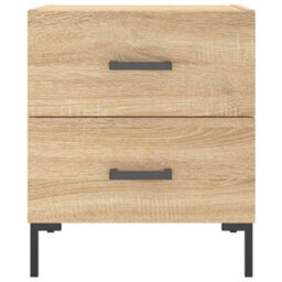 Berkfield Bedside Cabinets 2 Pcs Sonoma Oak 40X35X47.5 Cm Engineered Wood - thumbnail 6