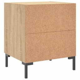 Berkfield Bedside Cabinets 2 Pcs Sonoma Oak 40X35X47.5 Cm Engineered Wood - thumbnail 9