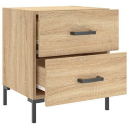 Berkfield Bedside Cabinets 2 Pcs Sonoma Oak 40X35X47.5 Cm Engineered Wood - thumbnail 8