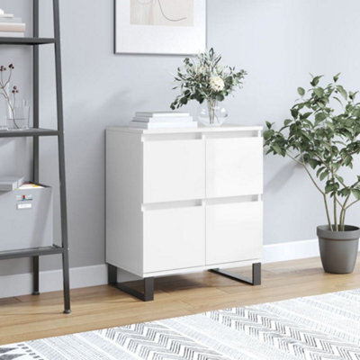 Berkfield Sideboard High Gloss White 60X35X70 Cm Engineered Wood - image 1
