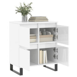 Berkfield Sideboard High Gloss White 60X35X70 Cm Engineered Wood - thumbnail 4