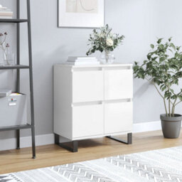 Berkfield Sideboard High Gloss White 60X35X70 Cm Engineered Wood - thumbnail 1