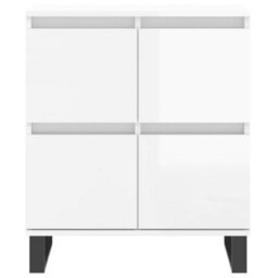 Berkfield Sideboard High Gloss White 60X35X70 Cm Engineered Wood - thumbnail 5