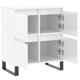 Berkfield Sideboard High Gloss White 60X35X70 Cm Engineered Wood - thumbnail 6