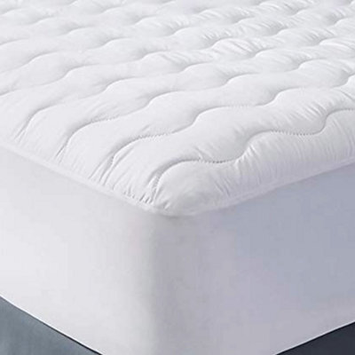 Just So Home Extra Deep Fill Quilted Mattress Protector Supersoft Microfibre Fully Fitted Elasticated Skirt (King)