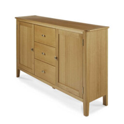 Alba Oak Large Sideboard Fully Assembled  - By Roseland Furniture - thumbnail 5