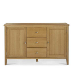 Alba Oak Large Sideboard Fully Assembled  - By Roseland Furniture - thumbnail 4