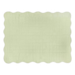 furn. Furn Scallop Quilted Bedspread, Sage, 150 X 200Cm - thumbnail 4
