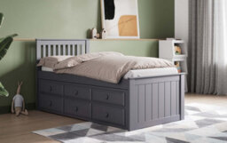 Flair Montana Captain's Wooden Guest Bed - Grey - thumbnail 2
