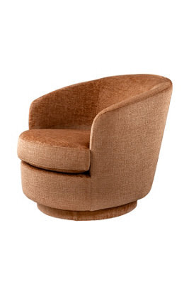 my furniture Melville Swivel Chair - Terracotta - image 1