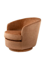 my furniture Melville Swivel Chair - Terracotta