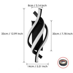 Modern Led Wall Light Creative Indoor Walllamp Bed Room 3 Light Color 22W - thumbnail 2