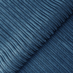 Furnishings For Less UK Ferguson Marine Blue 5 Seater Fabric Corner Sofa L Shaped Jumbo Cord - Scatter Back - thumbnail 2