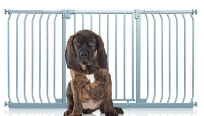 Bettacare Elite Pressure Dog Gate, 161Cm - 170Cm, Matt Grey, Pressure Fit Pet Gate For Dog And Puppy - image 1