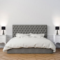 Valuelights Marissa Pair Of Black Chrome Table Lamps With Black Faux Silk Shades - thumbnail 3