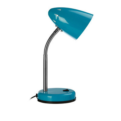 Orsina Blue Gloss Desk Lamp, Adjustable Living Room Desk Lamp,  Minimalistic Desk Lamp For Reading & Writing - image 1