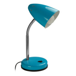 Orsina Blue Gloss Desk Lamp, Adjustable Living Room Desk Lamp,  Minimalistic Desk Lamp For Reading & Writing - thumbnail 2