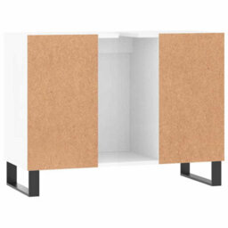 Berkfield Industrial Bathroom Cabinet High Gloss White 80X33X60 Cm Engineered Wood - thumbnail 8
