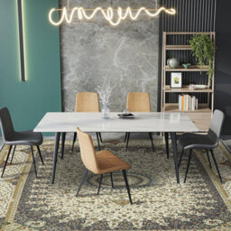 Ameha Willow Grey Cashmere Modern Rugs 80X150 Cm Non Slip Area Rug Bedroom Floor Kitchen Soft Touch Mats - thumbnail 9