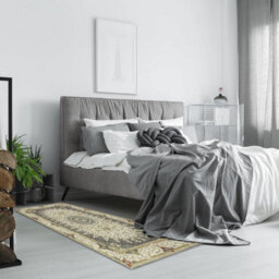 Ameha Willow Grey Cashmere Modern Rugs 80X150 Cm Non Slip Area Rug Bedroom Floor Kitchen Soft Touch Mats - thumbnail 8