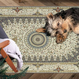 Ameha Willow Grey Cashmere Modern Rugs 80X150 Cm Non Slip Area Rug Bedroom Floor Kitchen Soft Touch Mats - thumbnail 4
