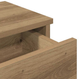 Berkfield Durable Wall Shelf With Drawers Artisian Oak 80X31X17 Cm Engineered Wood - thumbnail 8