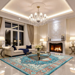 Bedlooms Regal Cashmere Rug 200X290Cm, Traditional Rug, Non Slip, Stain Resistant, Living Area & Bed Room Rug - thumbnail 9
