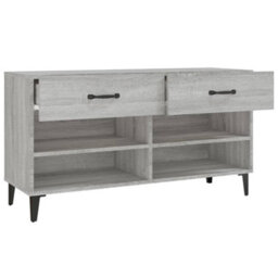Berkfield Shoe Cabinet Grey Sonoma 102X35X55 Cm Engineered Wood - thumbnail 7