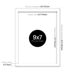 9X7 White Picture Frame (17.8 X 22.9Cm) Poster, Photo, Artwork, Gallery Wall Or Print - thumbnail 3