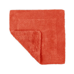 Allure Bath Fashions Elegance Reversible Heavyweight Square Bath Mat - Terracotta - thumbnail 1