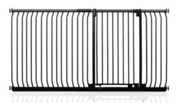 Safetots Extra Tall Elite Safety Gate, 198Cm - 207Cm, Matt Black, Extra Tall 96.8Cm In Height, Pressure Fit Stair Gate - thumbnail 1