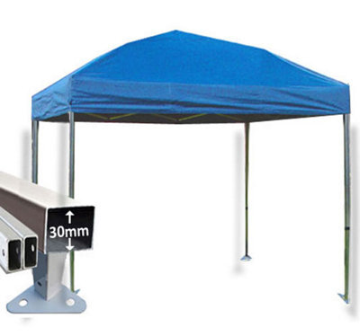 Crocodile Trading 3M X 3M Trader-Max 30 Commercial Instant Shelter Pop Up Gazebos Frame & Canopy - Royal Blue - image 1