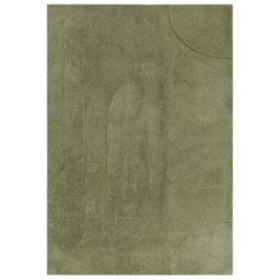 Furniturebox Uk Rift Green Carved Arches Rug 120X170 - thumbnail 4