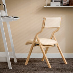 Sobuy Folding Chair With Padded Seat And Back 21.3X21.3X31.5 Inch Load Capacity 90 Kg Fst40-Wx2 - White - thumbnail 9
