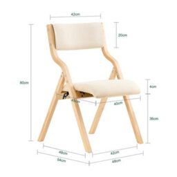 Sobuy Folding Chair With Padded Seat And Back 21.3X21.3X31.5 Inch Load Capacity 90 Kg Fst40-Wx2 - White - thumbnail 3