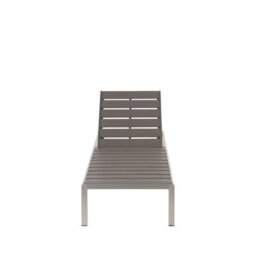 Beliani Sun Lounger Nardo Reclining Metal Grey - thumbnail 4