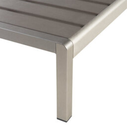 Beliani Sun Lounger Nardo Reclining Metal Grey - thumbnail 7
